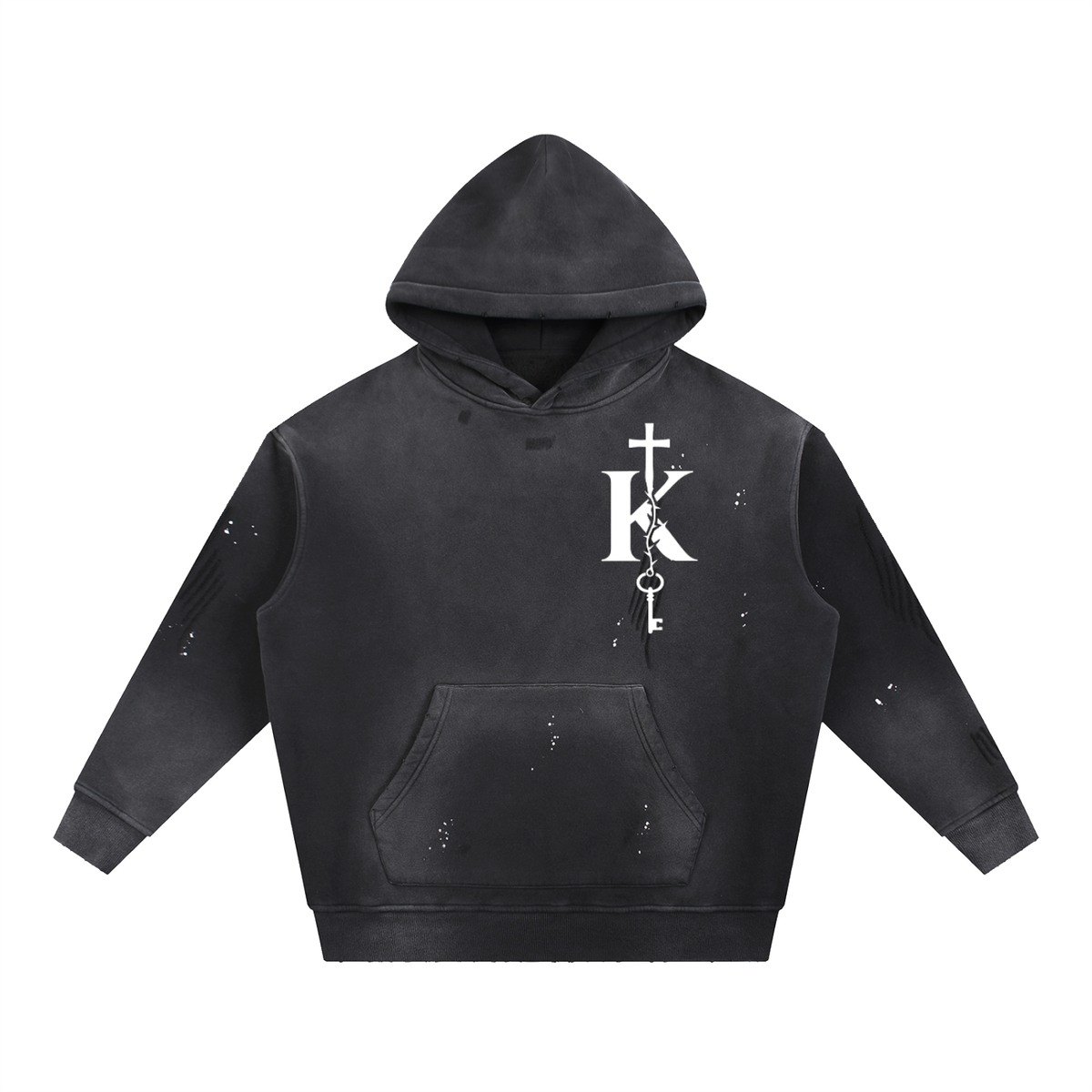 Worthy Frayed Fleece Hoodie