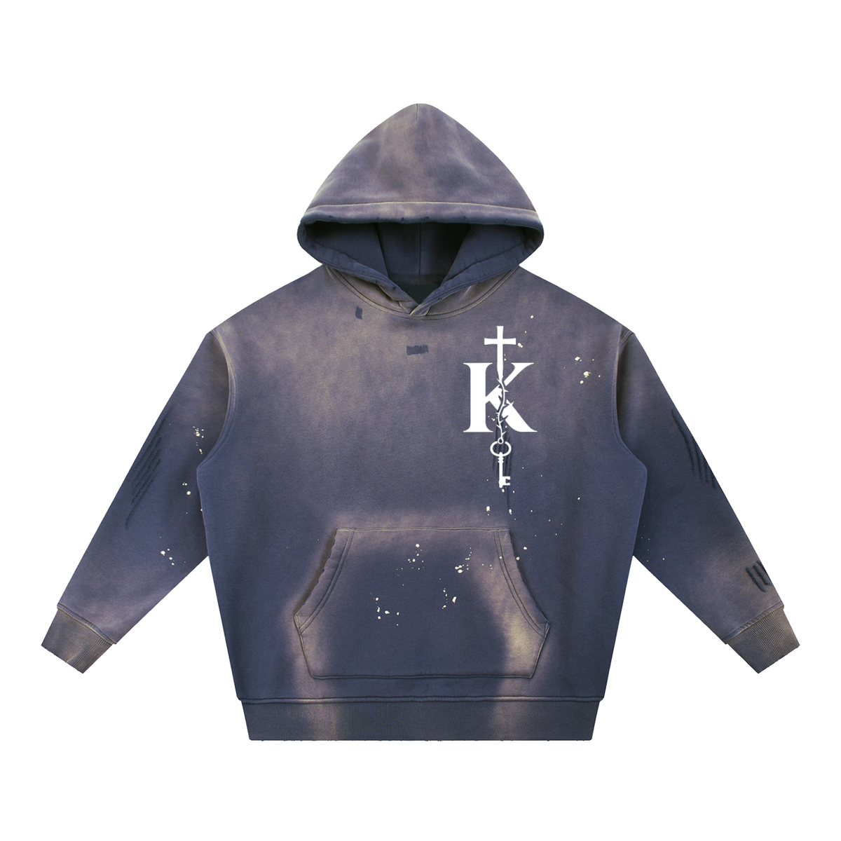 Worthy Frayed Fleece Hoodie