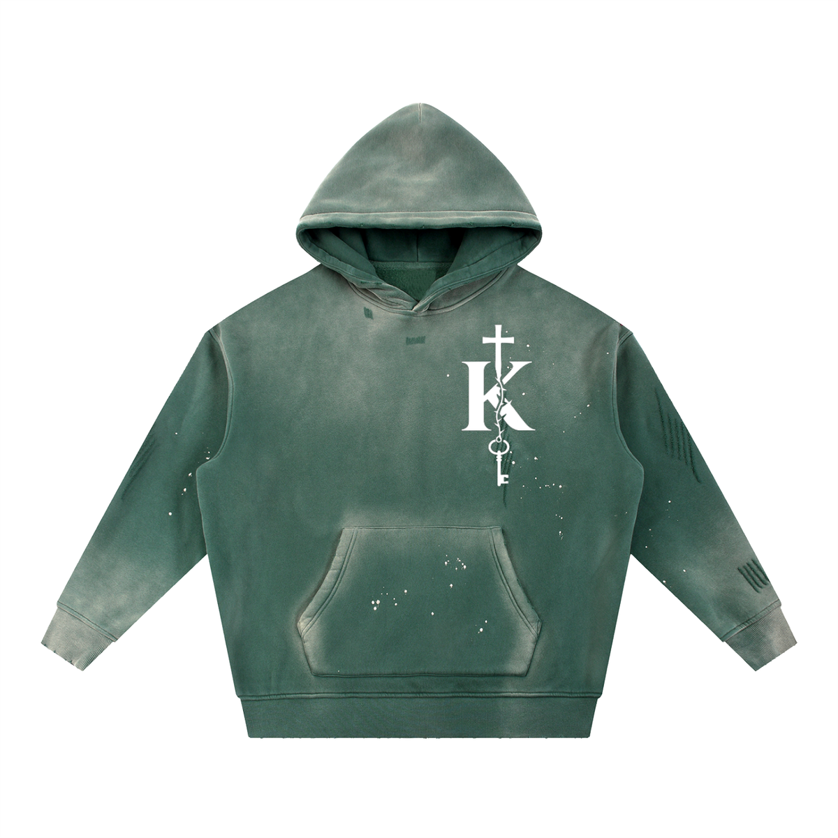 Worthy Frayed Fleece Hoodie
